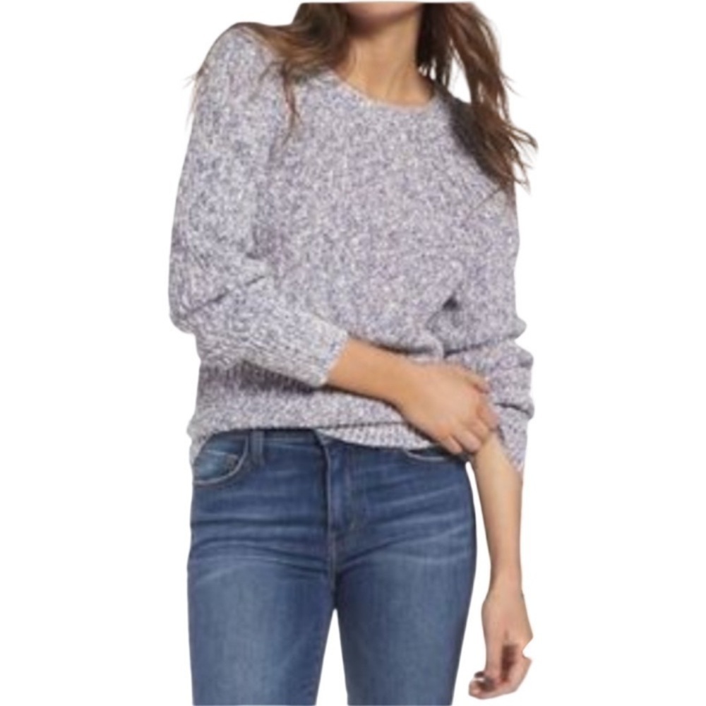 Free People Electric City Melange Slouchy, Textured Sweater